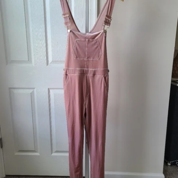 WeWoreWhat Second Skin Dusty Rose Overalls Size XS - Picture 6 of 6